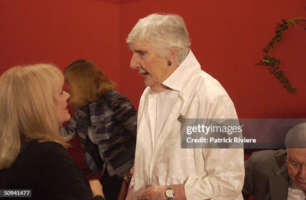 FORMER AUSTRALIAN PRIME MINISTER GOUGH WHITLAM AND WIFE MARGARET AT THE OPENING OF THE NELSON MEERS FOUNDATION HERITAGE COLLECTION. MR & MRS WHITLAM...