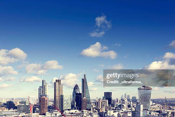 horizonte de londres - isle of dogs london - fotografias e filmes do acervo