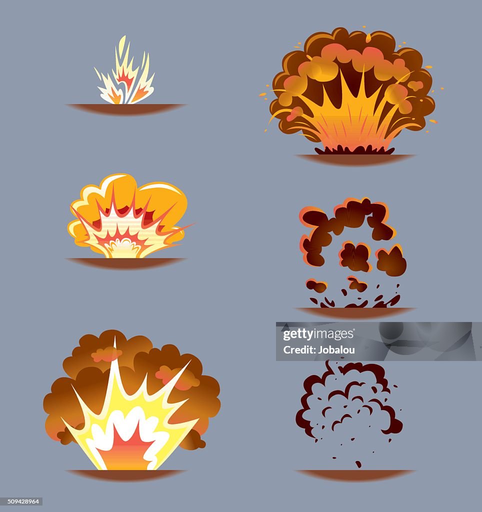 Explode Comic Effect Comic Explosion Effect Sequence High-Res Vector Graphic - Getty Images