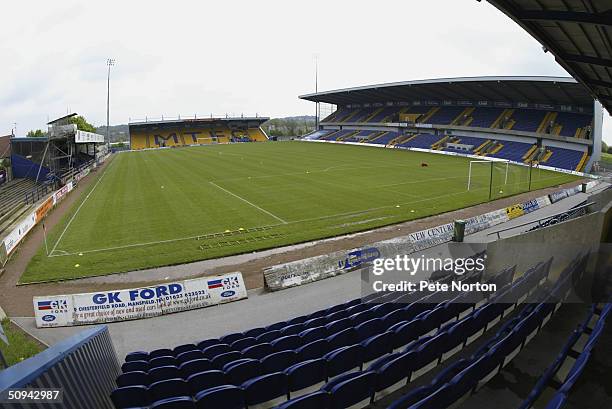 General View of Field Mill prior to the Nationwide Division Three Mansfield v Northampton Town Match, held at Field Mill, Mansfield on 8th May 2004