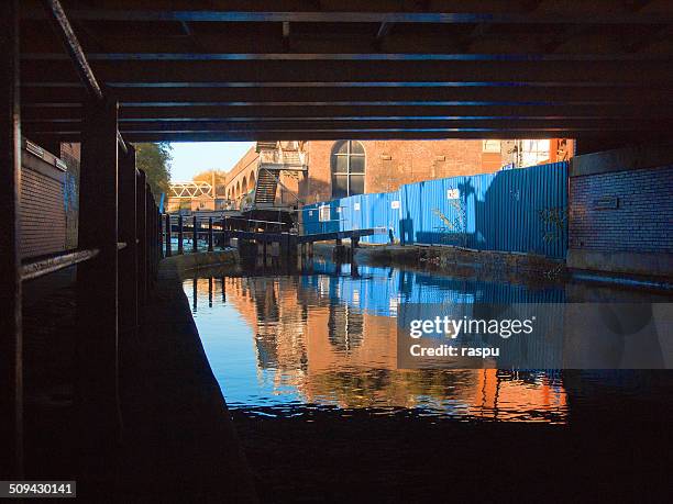 bridgewater canal in manchester - bridgewater hall stock pictures, royalty-free photos & images