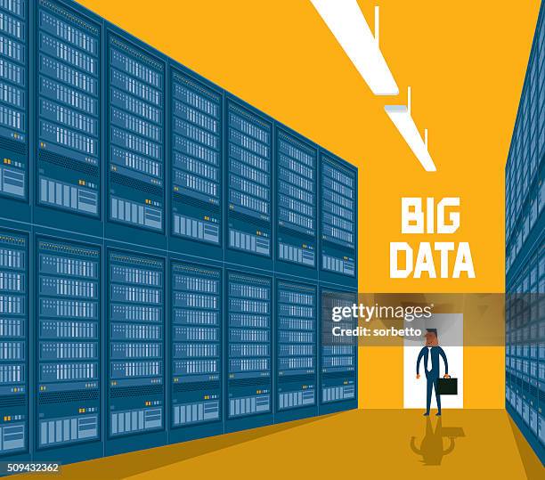 big data - storage solutions stock illustrations