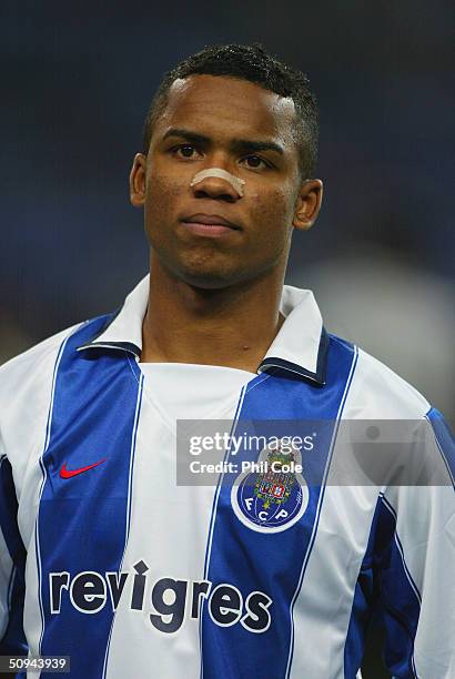 Carlos Alberto of Porto during the UEFA Champions League second round, first leg match between Porto and Manchester United at the Estadio Dragao on...