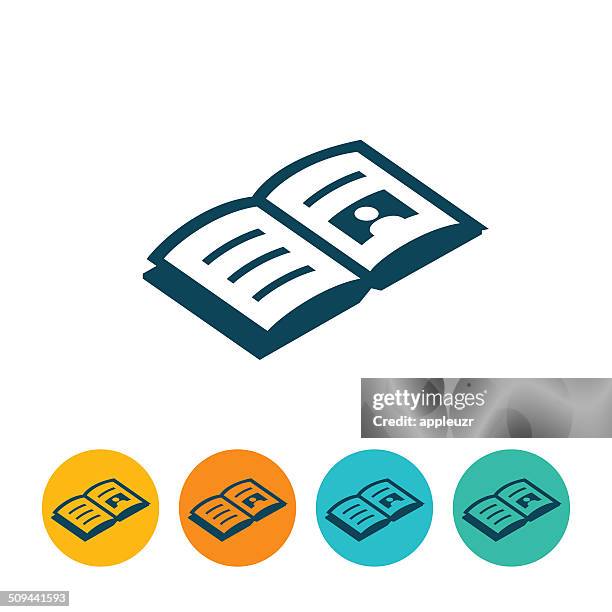 offene buch-symbol - magazin stock-grafiken, -clipart, -cartoons und -symbole