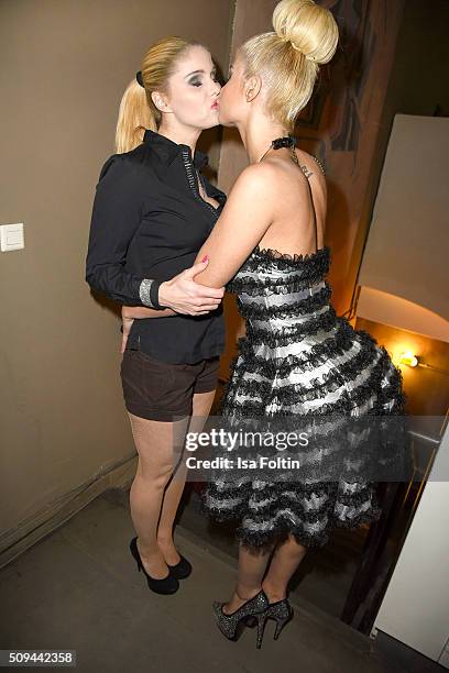 Yvonne Woelke and Micaela Schaefer attend the Prelinale Party 2016 on February 10, 2016 in Berlin, Germany.