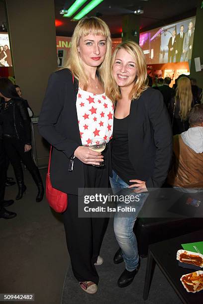 Eva Mona Rodekirchen and Iris Mareike Steen attend the Prelinale Party 2016 on February 10, 2016 in Berlin, Germany.