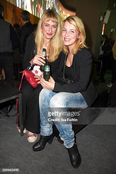Eva Mona Rodekirchen and Iris Mareike Steen attend the Prelinale Party 2016 on February 10, 2016 in Berlin, Germany.