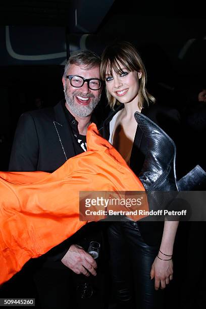 Artistic Director of Makeup Yves Saint Laurent, Lloyd Simmonds and Black Opium perfume Muse, Model Edie Campbell attend YSL Beauty launches the New...