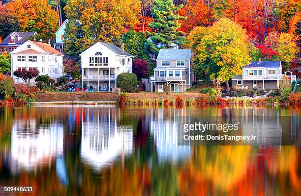 autum in boston - massachusetts home stock pictures, royalty-free photos & images