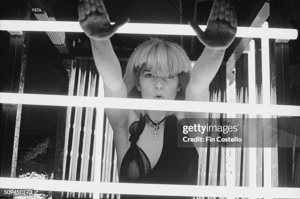 English singer Toyah Willcox of the band Toyah, in Battersea, London, July 1980.