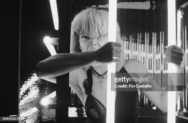 English singer Toyah Willcox of the band Toyah, in Battersea, London, July 1980.
