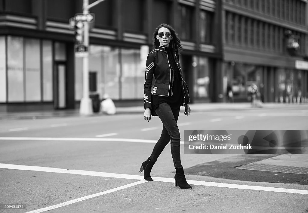 Street Style - Day 0 - New York Fashion Week: Women's Fall/Winter 2016