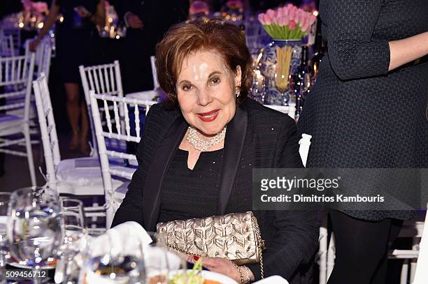Miriam Weinstein attends the 2016 amfAR New York Gala at Cipriani Wall Street on February 10, 2016 in New York City.