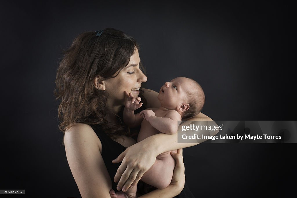 Mum and newborn