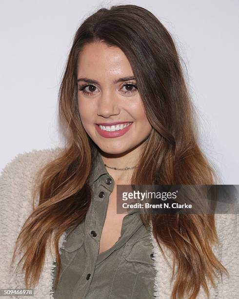 Blogger Tess Christine attends the Keds Centennial Celebration held at Center548 on February 10, 2016 in New York City.