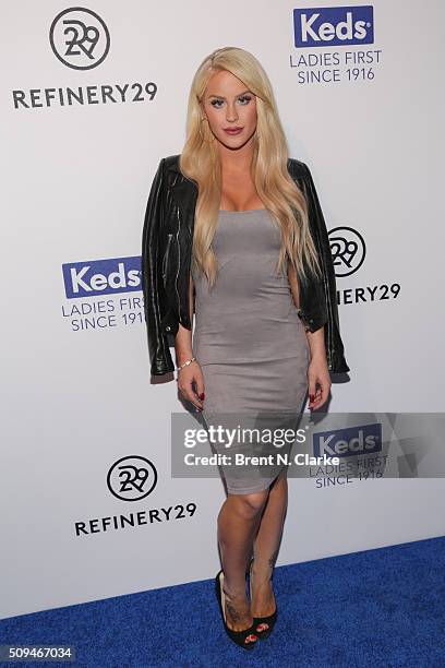 Actress/Model Gigi Gorgeous attends the Keds Centennial Celebration held at Center548 on February 10, 2016 in New York City.