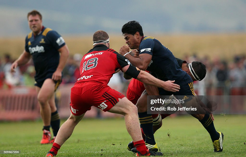 Super Rugby Trial Match - Highlanders v Crusaders