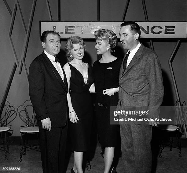 Host and DJ Al Jarvis of Local Television Show " Lets Dance" poses in Los Angeles,California.