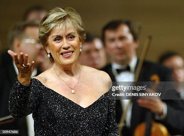 New Zealand's Dame Kiri Te Kanawa, one of the world's most celebrated sopranos, performs with the Russian National Orchestra directed by Vladimir...