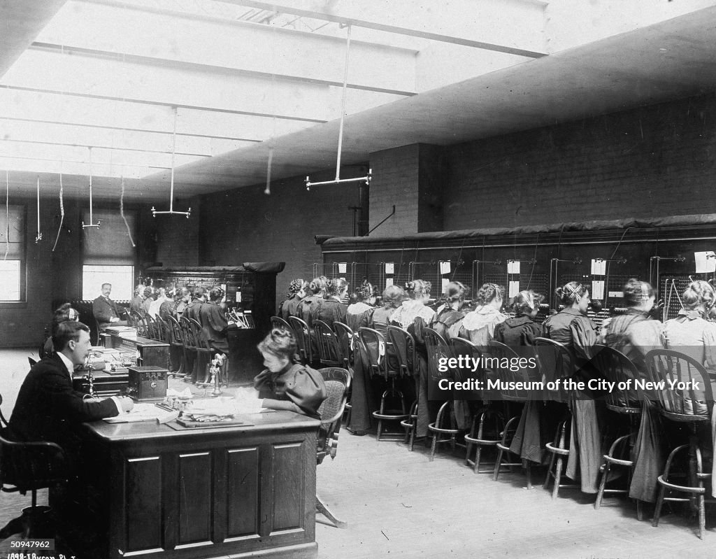 Employees At Telephone Exchange