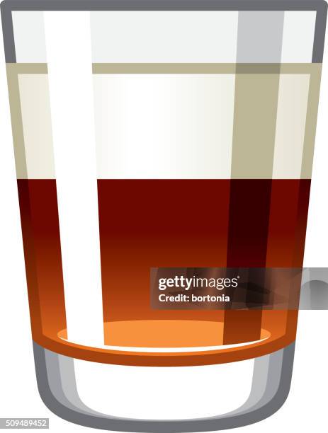 alcoholic baby guinness shot glass icon - shot glass stock illustrations