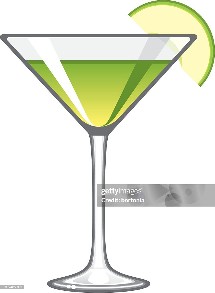 Classic Apple Martini Glass Icon