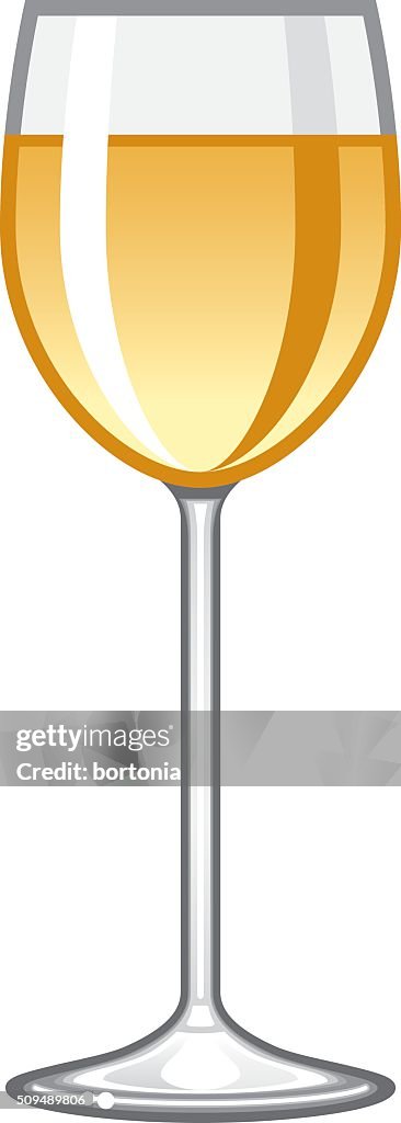 Verre à vin blanc icône