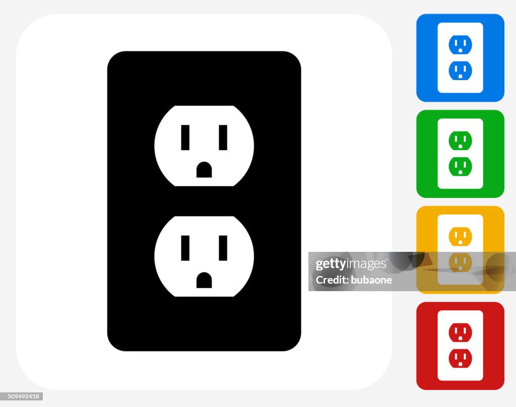 Outlet Icon Flat Graphic Design