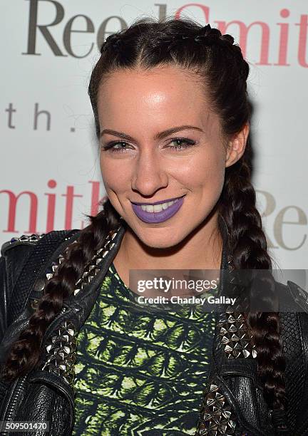 Brazzabelle attends the Reed Smith GRAMMY Party at The Sayers Club on February 10, 2016 in Hollywood, California.