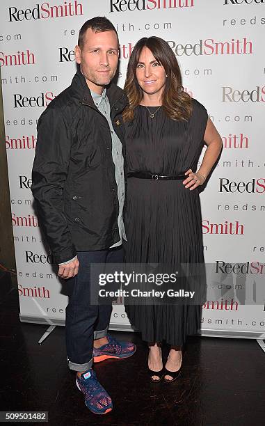 Kaskade and wife Naomi Raddon attend the Reed Smith GRAMMY Party at The Sayers Club on February 10, 2016 in Hollywood, California.