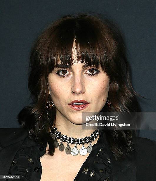 Langley Hemingway attends Saint Laurent at Hollywood Palladium on February 10, 2016 in Los Angeles, California.