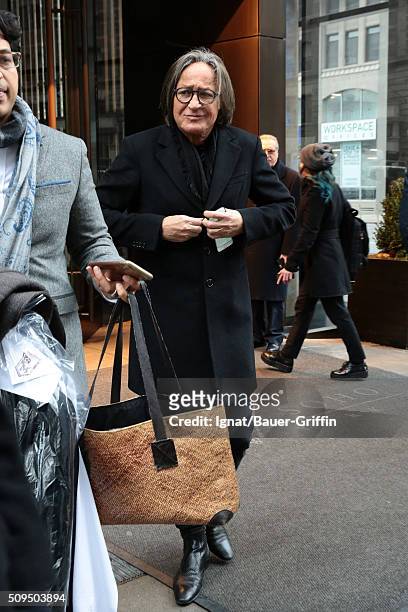 Mohamed Hadid is seen on February 10, 2016 in New York City.