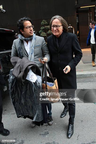 Mohamed Hadid is seen on February 10, 2016 in New York City.