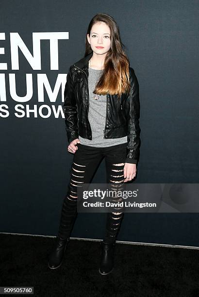 Actress Mackenzie Foy attends Saint Laurent at Hollywood Palladium on February 10, 2016 in Los Angeles, California.