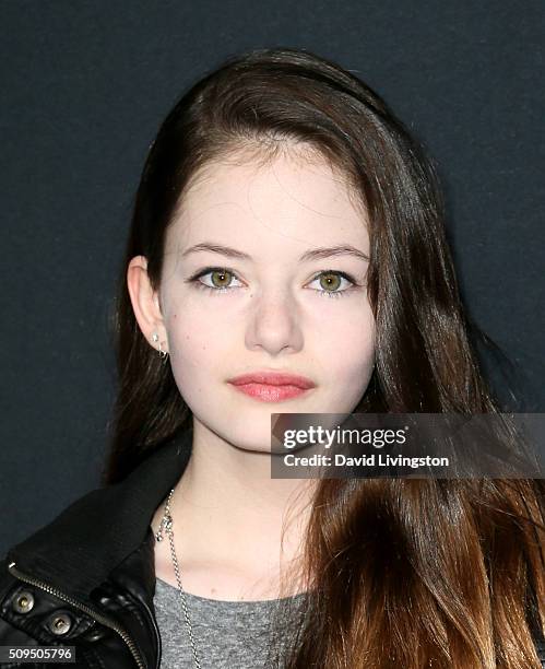Actress Mackenzie Foy attends Saint Laurent at Hollywood Palladium on February 10, 2016 in Los Angeles, California.