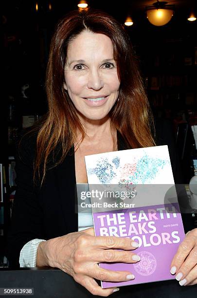 Actress/author Patti Davis attends book signing for her new book "The Earth Breaks In Colors" at Book Soup on February 10, 2016 in West Hollywood,...