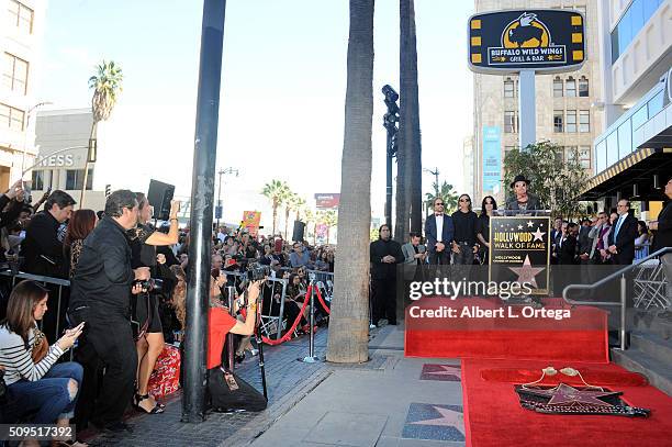 Mana Honored With Star On The Hollywood Walk Of Fame held on February 10, 2016 in Hollywood, California.