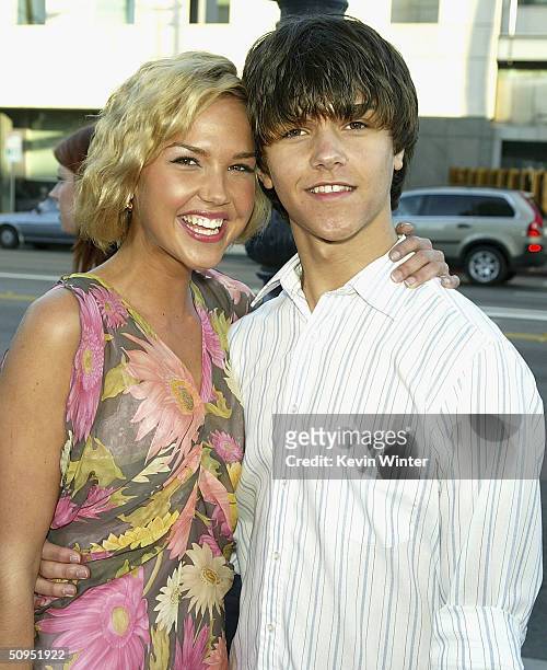 Actress Arielle Kebbel and brother Christian attend the premiere of the MGM film "De-Lovely" at the Academy of Motion Pictures Arts and Sciences June...