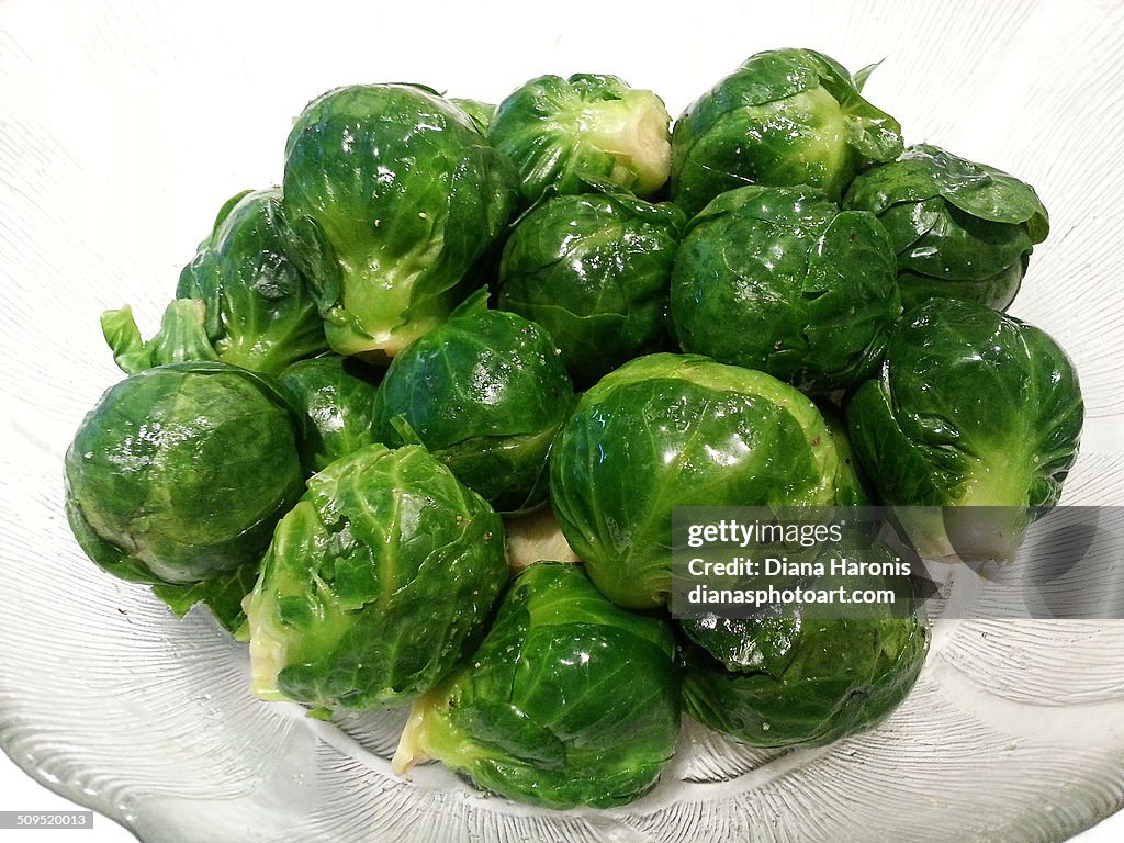 Plate of Brussel Sprouts