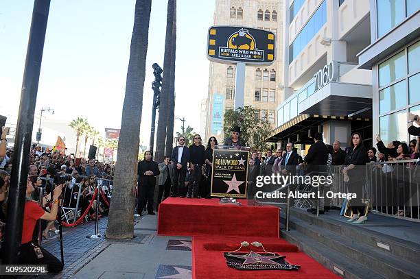 Mana Honored With Star On The Hollywood Walk Of Fame held on February 10, 2016 in Hollywood, California.