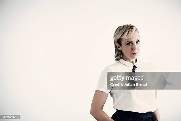 Actor Amanda Abbington is photographed for the Observer on August 3, 2015 in London, England.