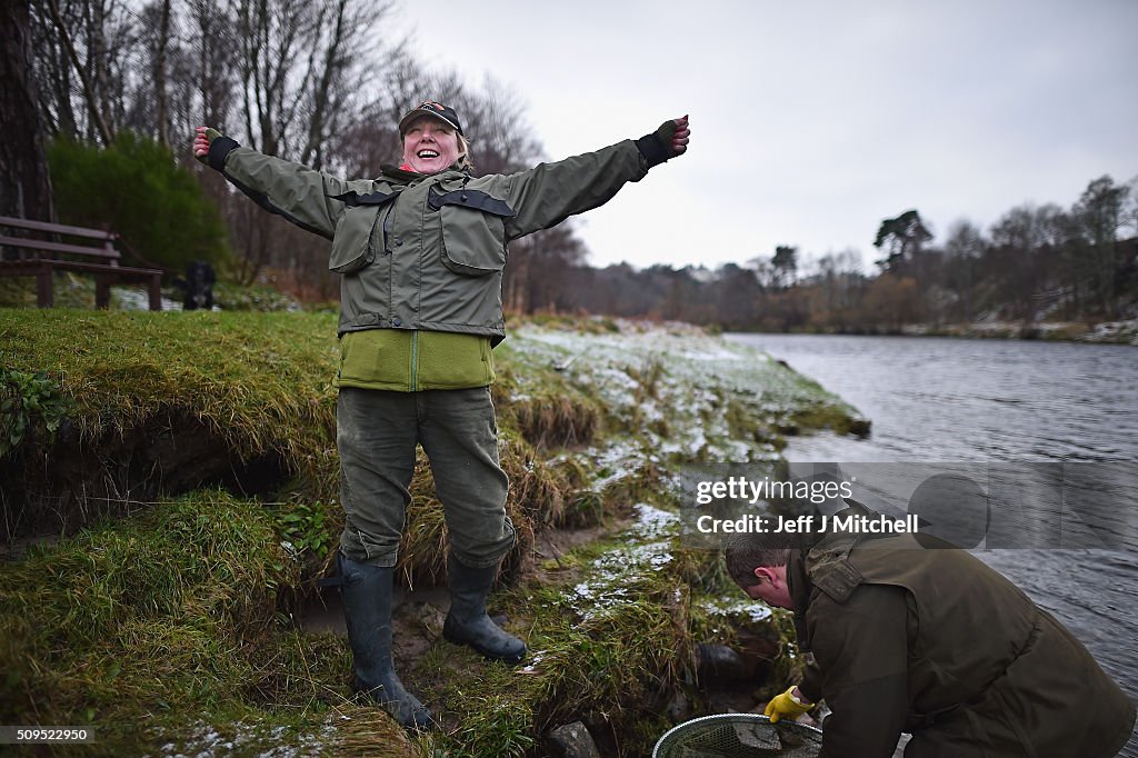 Salmon Fishing Season Begins On The River Spey