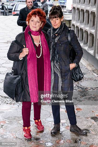 Regina Ziegler attends the Wolfgang Rademann memorial service on February 11, 2016 in Berlin, Germany.