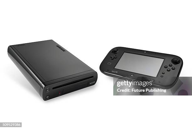 Nintendo Wii U home video games console and Wii U GamePad wireless controller, taken on January 22, 2016.