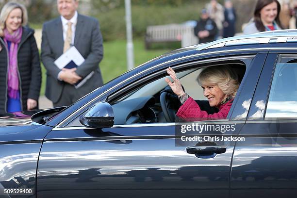 Camilla, Duchess Of Cornwall at the University Of Southampton where she is to be awarded an Honourary Doctorate on February 11, 2016 in Southampton,...