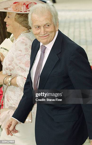 Jorge Zorreguietta, father of Princess Maxima, leaves the Christening of baby girl Catharina-Amalia, daughter of Dutch Crown Prince Willem Alexander...