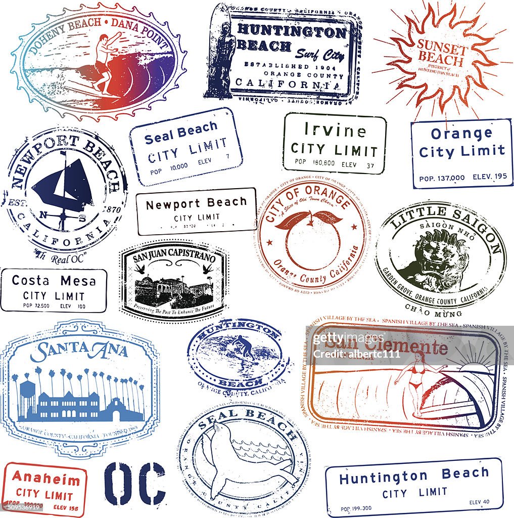 Orange County California Stamp Collection
