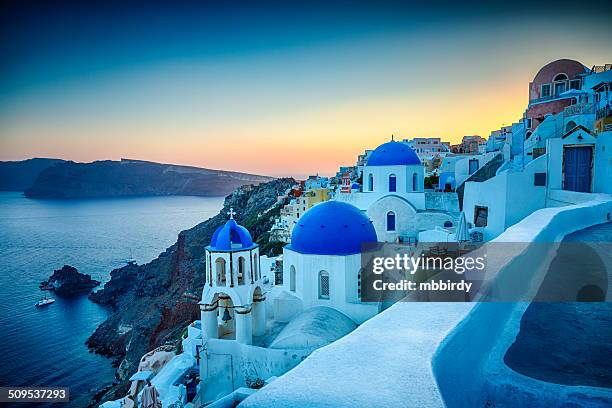 oia dorf santorini, griechenland - oia santorin stock-fotos und bilder