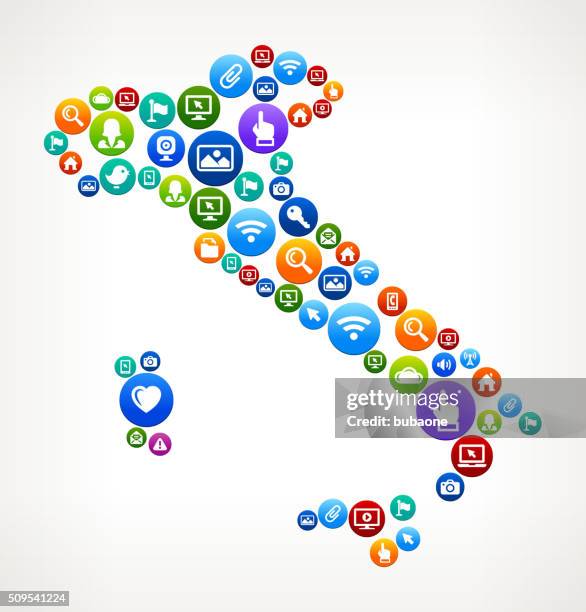 italy technology internet and web media icon pattern - digital video camera white background stock illustrations