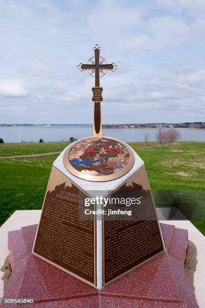 historical monument - summerside prince edward island stock pictures, royalty-free photos & images